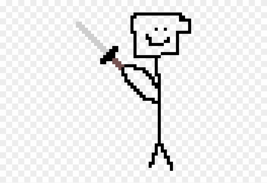Man With Sword - Cartoon Clipart