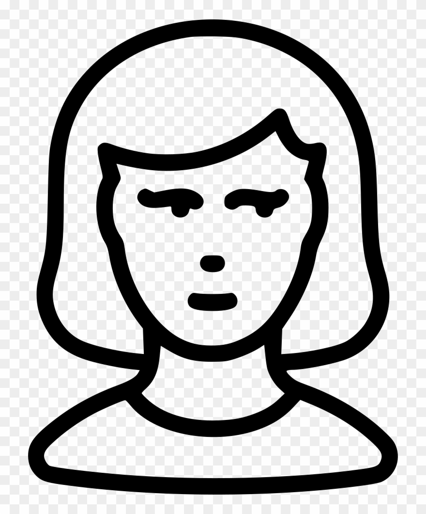 Woman Girl User Human Avatar Comments - Icon Clipart