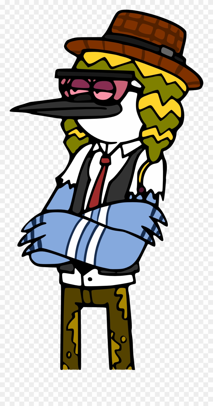 I Made This High-res Picture Of Cool Mordecai While - Cool Mordecai And Rigby Clipart