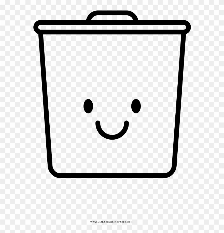Trash Coloring Page Clipart