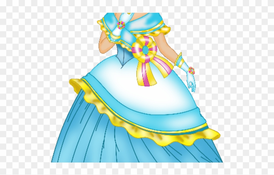 Cinderella Clipart Blue Dress - Png Download