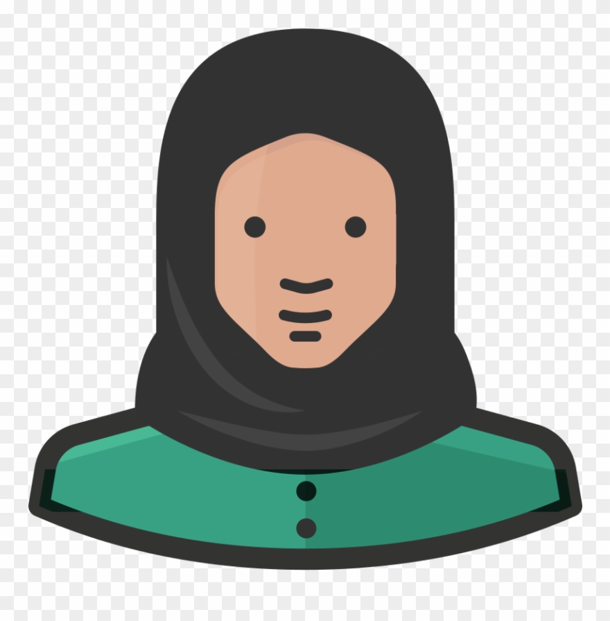Muslim Woman Icon - Female Muslim Icon Clipart