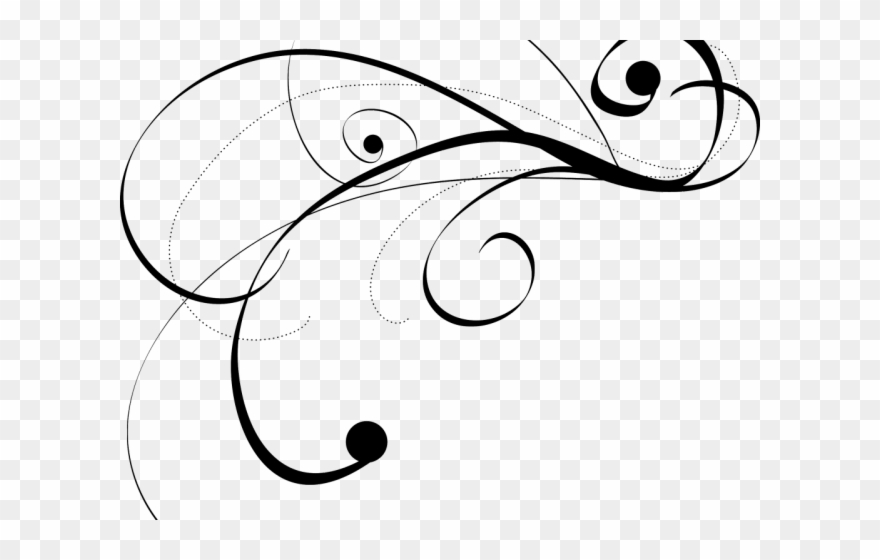 Flourish Clipart Fancy Lace - Corner Transparent Gold Flourishes - Png Download
