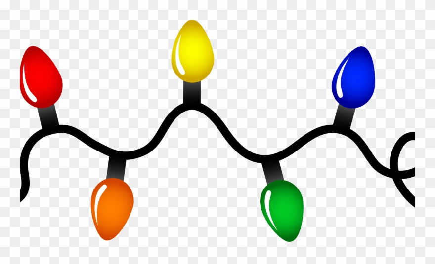 Holiday / Christmas - Christmas Lights Transparent Background Clipart
