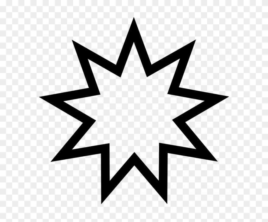 Religious Observance - Baha'i - Bahai Star Clipart