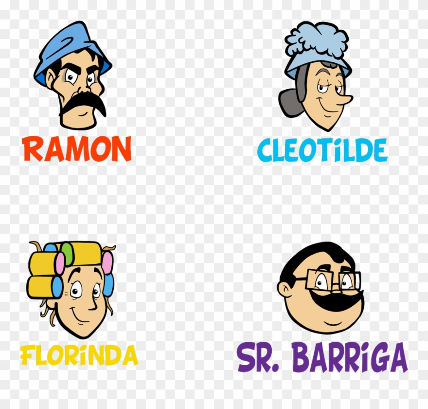 El Chavo Del Ocho - Cara De Doña Florinda Animada Clipart