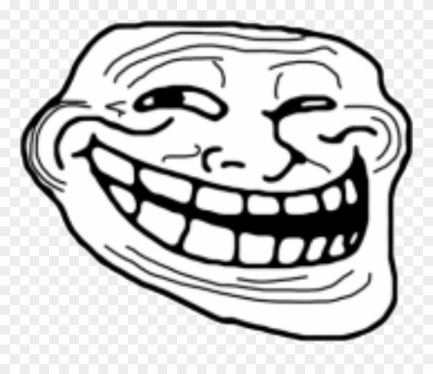 Nebulous Sticker - Troll Face Album Cover Clipart