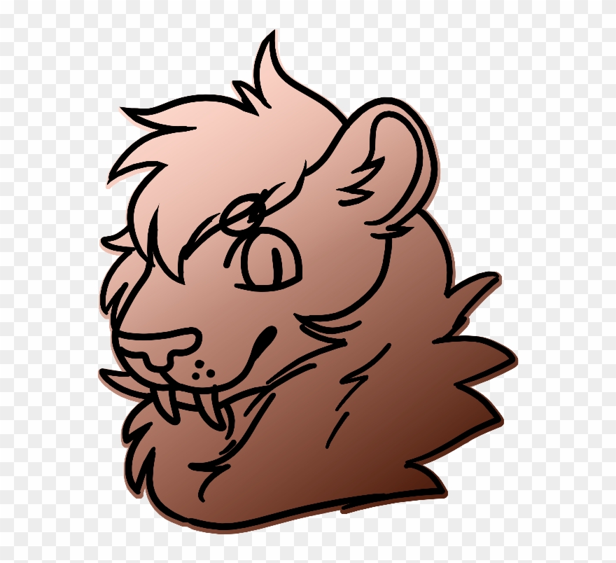 Lion Scrotum - - Cartoon Clipart