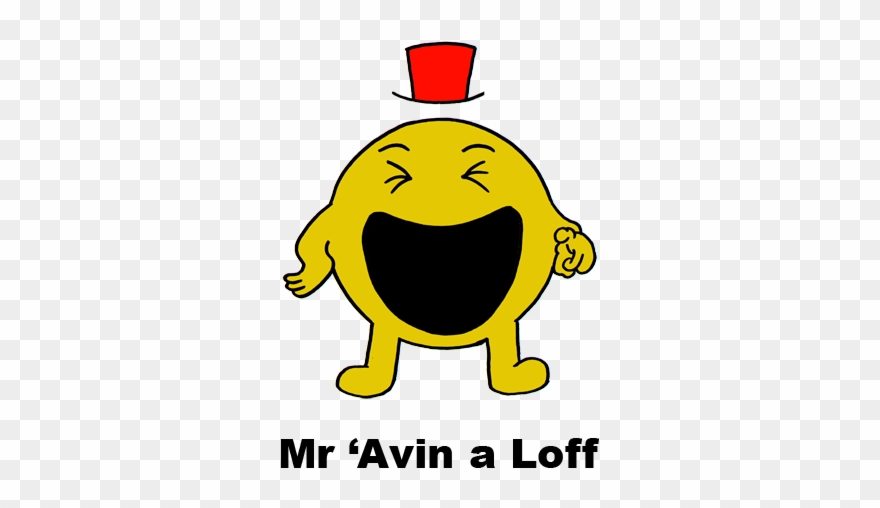 Black Country Mr Men Mr 'avin A Loff - Black Country Accent Joke Clipart