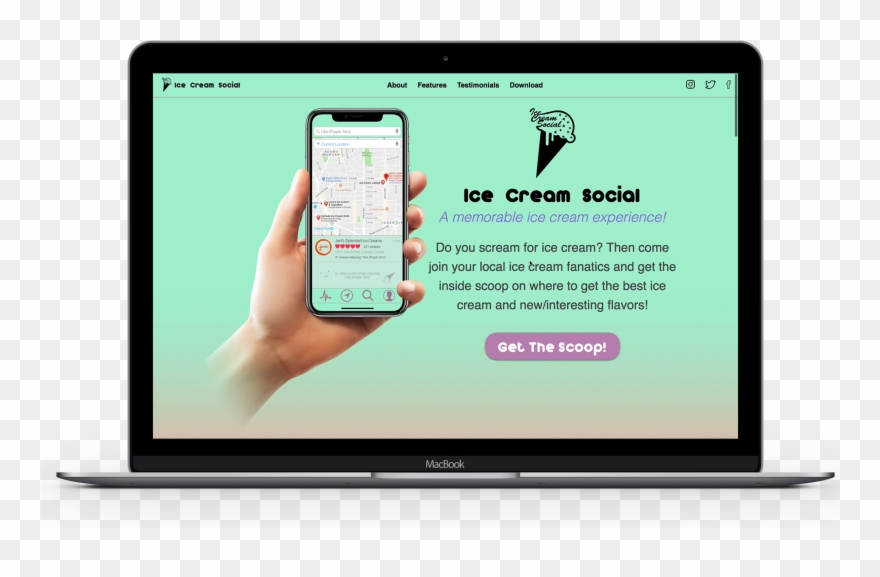 A Food-based App That Helps People Socialize Around - Tablet Computer Clipart