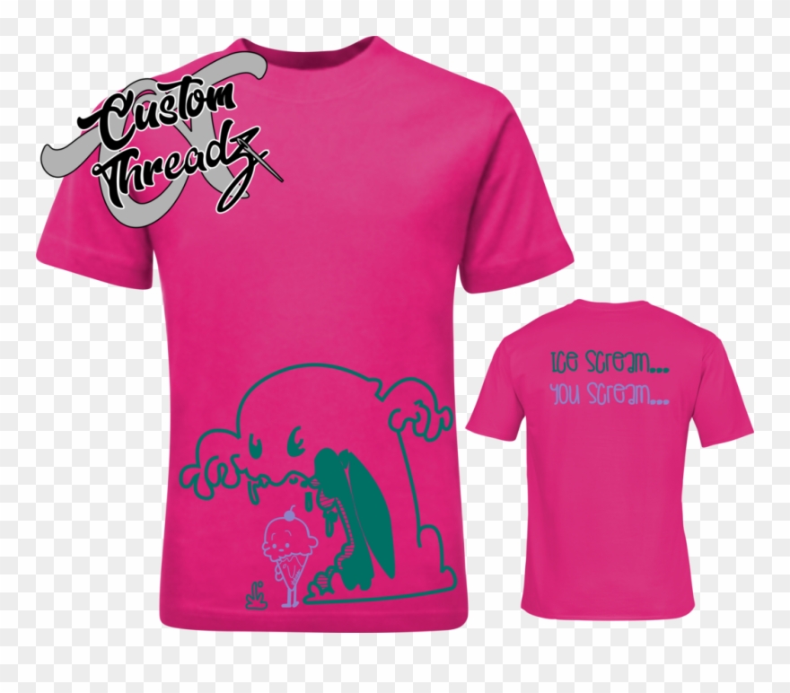 Ice Cream Monster - Active Shirt Clipart