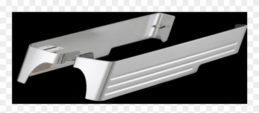 Cyclesmiths Billet Bag Extensions Chrome Exhaust Cutouts - Blade Clipart