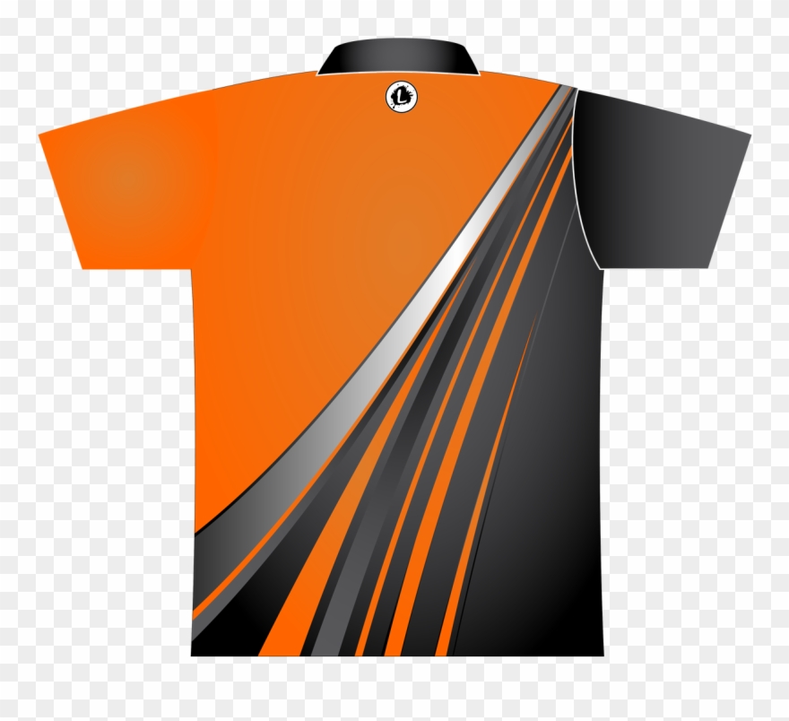 Dye Sublimated Jersey Style 0114-orange - Graphic Design Clipart
