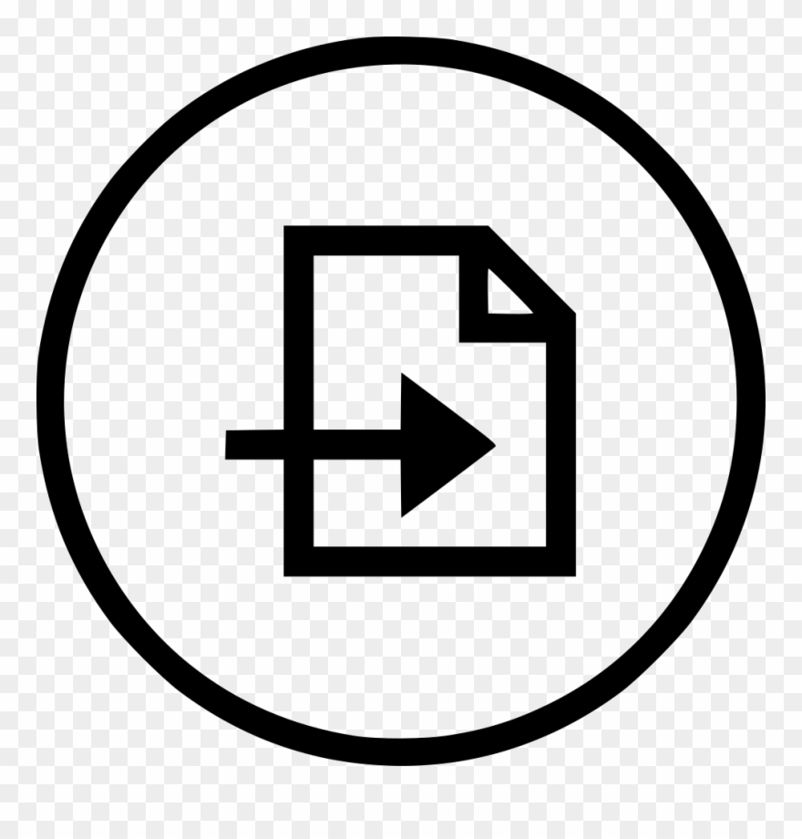 Import File Document Doc Ui Comments - Circle Clipart