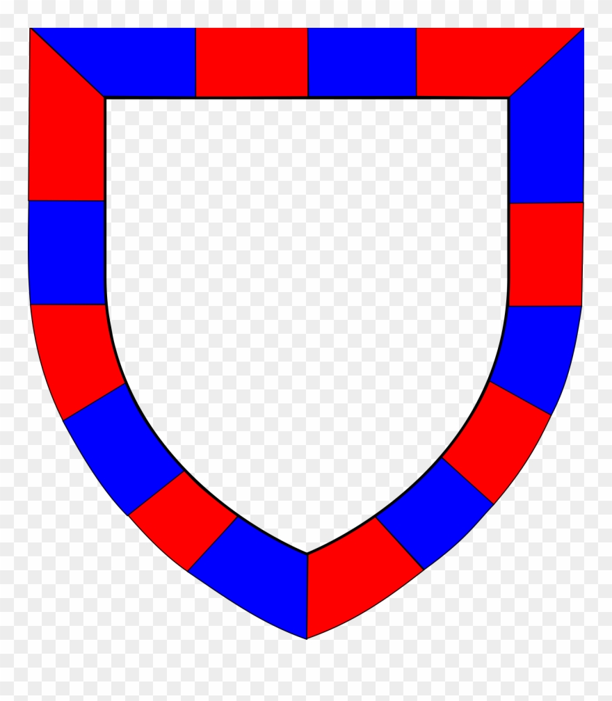 Pièce Héraldique Bordure Componée De Seize Pièces - Compony Bordure Heraldry Clipart
