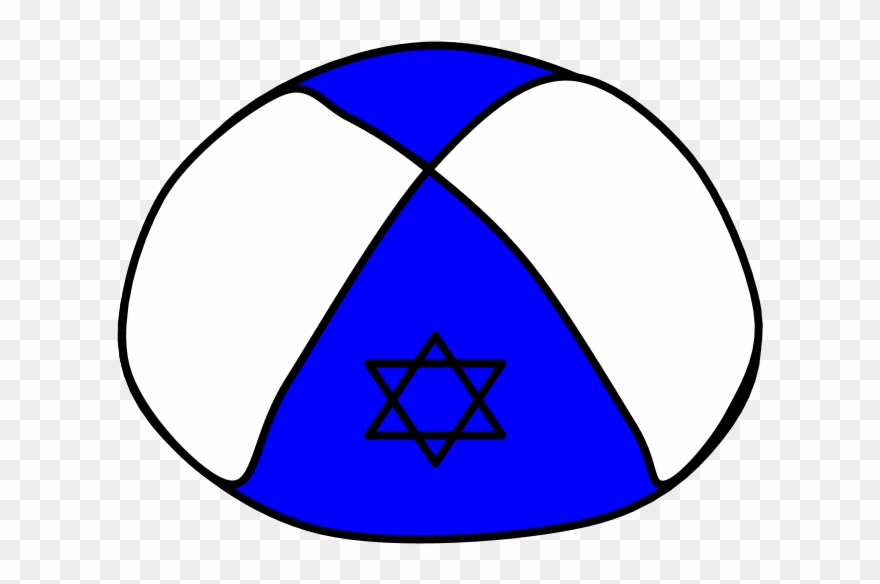 Yarmulke, Blue - Circle Clipart