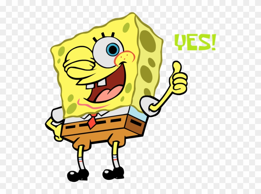 Download Hd Thumbs Up - Spongebob Waving Bye Gif Clipart