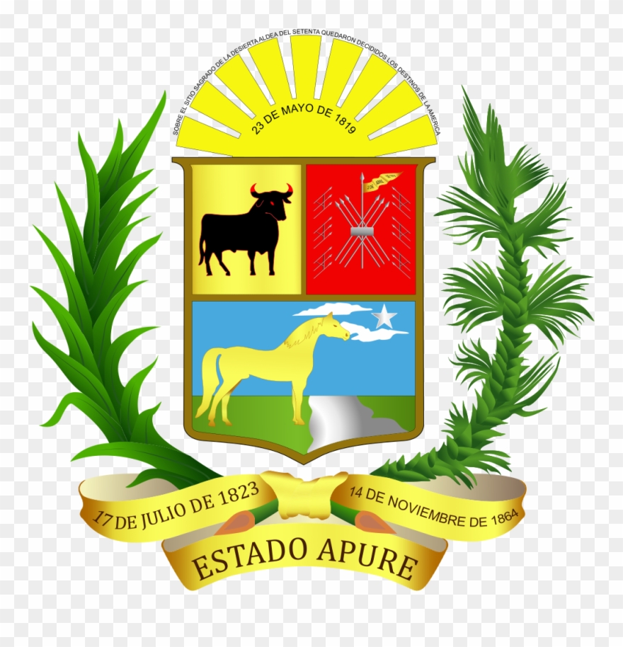 Escudo Del Estado Apure - Estado Apure Escudo Clipart