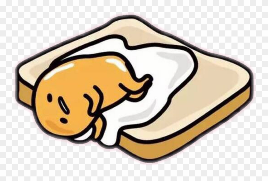 Gudetama Sticker - Gudetama On Toast Clipart