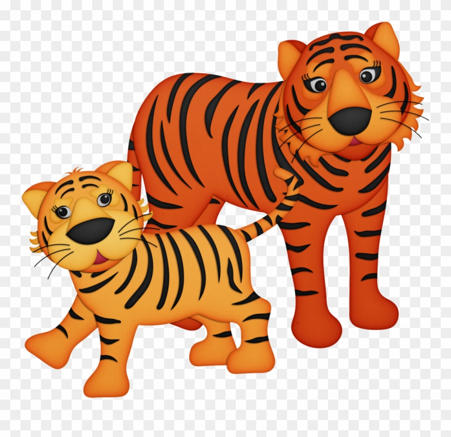 Ch B *✿* Mother Love Cute Animal Illustration, Mothers - Bengal Tiger Clipart