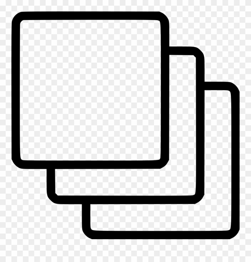 Layers Group Cascade Copy Clone Comments Clipart