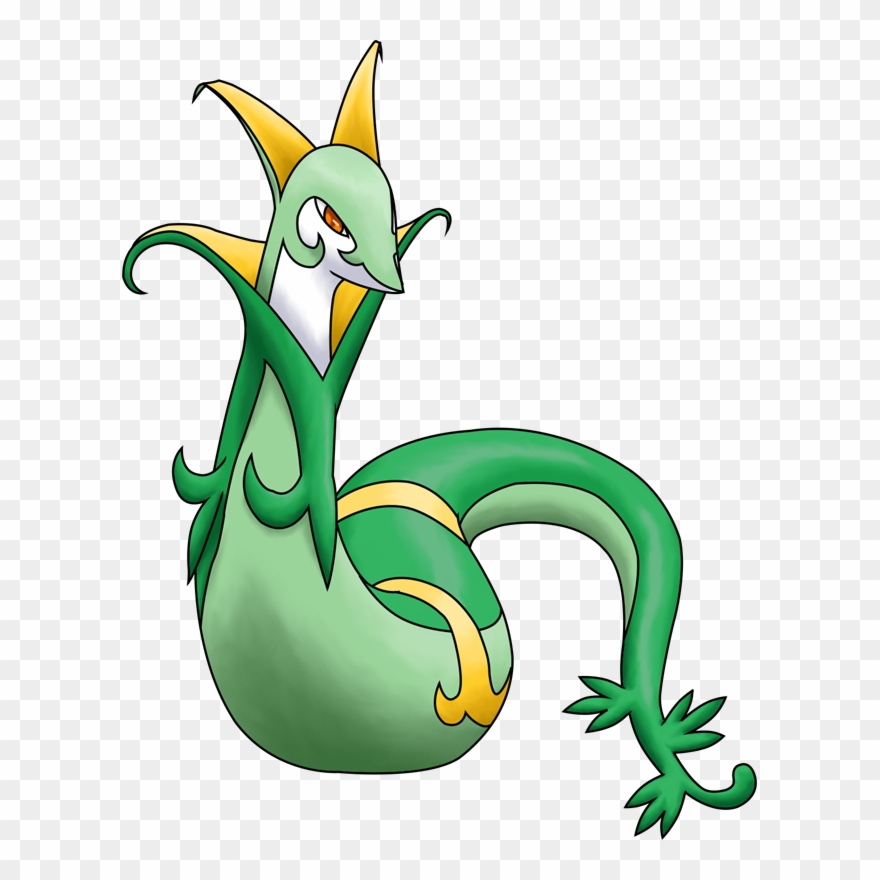 Shiny Serperior - Pokemon Serperior Clipart