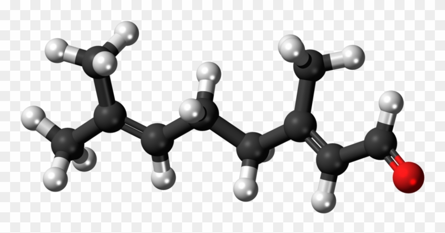 Citral - Volatile Organic Compounds Molecule Clipart