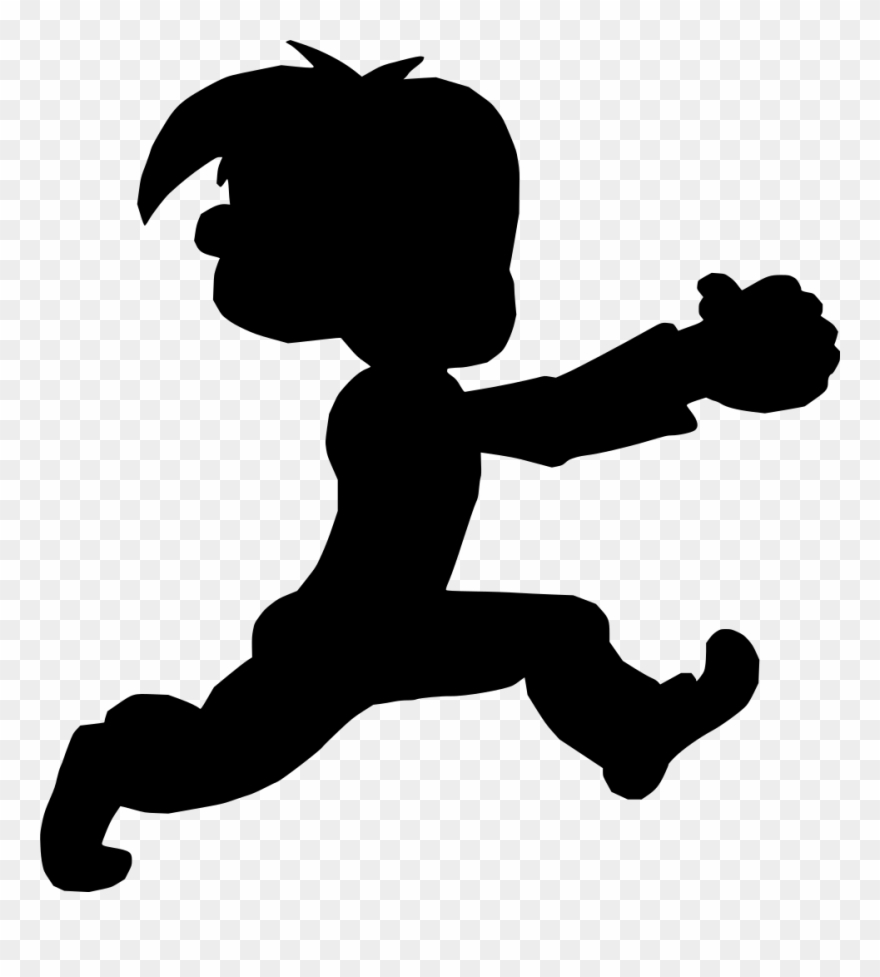 Info - Cartoon Person Running Away Clipart