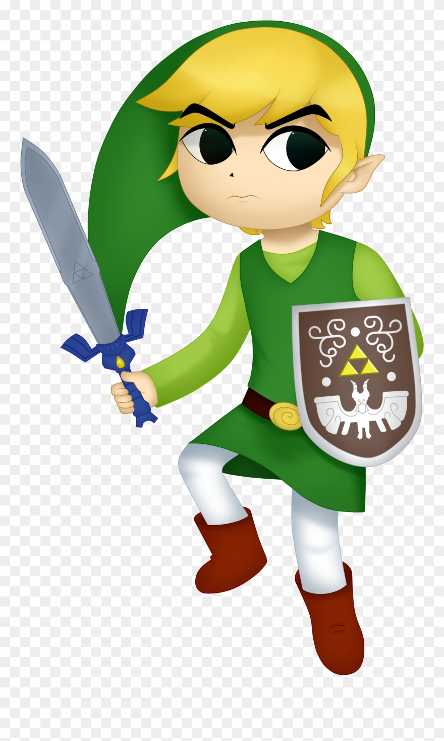 Full Size Of How To Draw Cartoon Girl Toon Link Nintendo - Zelda Clipart