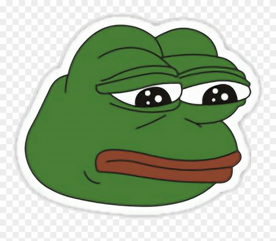 Pepe Sticker - Sad Donald Trump Pepe Clipart