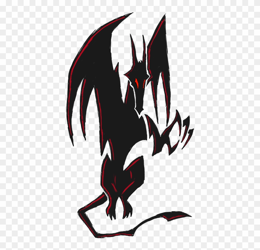 A Shadow Horror, Sometimes Called Horror Dragons Are - Illustration Clipart