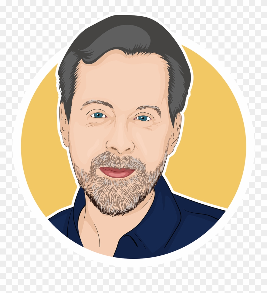 David Kidwell Circle Portrait - Illustration Clipart