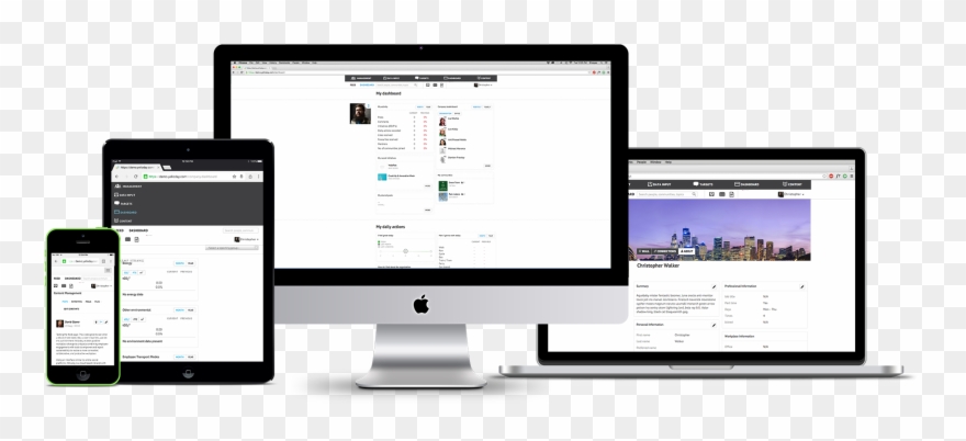 Yelloday Responsive App - Responsive Web App Clipart