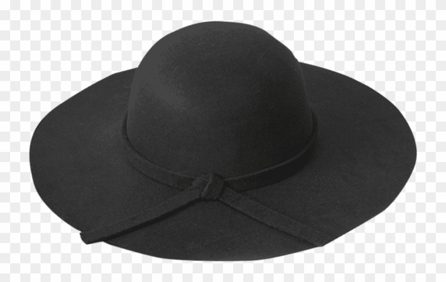 Chic Solid Color Knot Felt Floppy Hat - Fedora Clipart