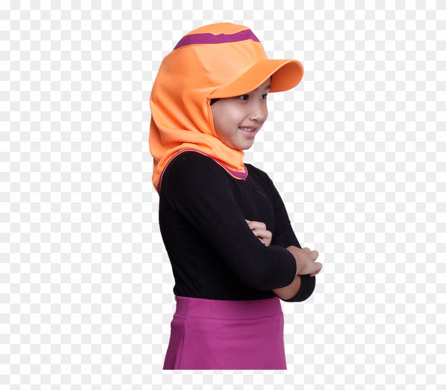Hijab Kids Short Runner - Toddler Clipart