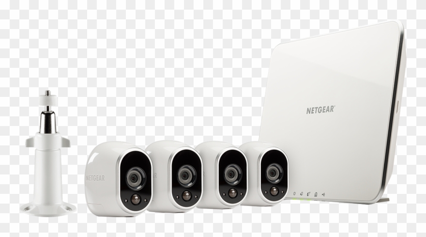 Arlo Security System With 4 Hd Cameras - 4 Arlo Camera Clipart