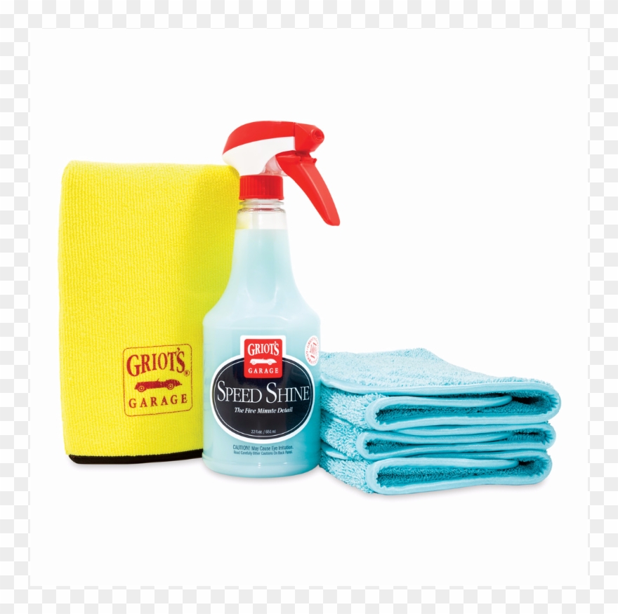 Griot's Garage Surface Prep Mitt Kit - Glass Bottle Clipart