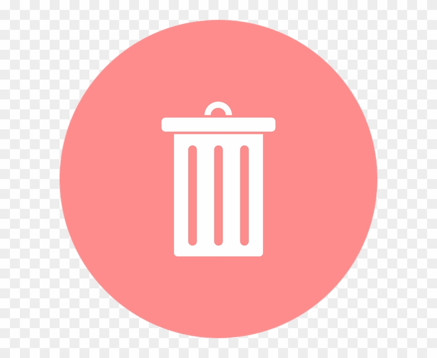 Recycle Bin Icon Pink Clipart
