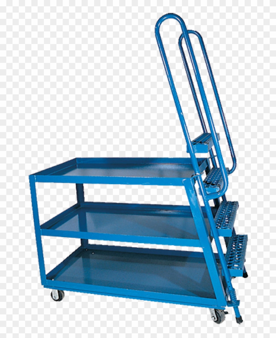 Hi-duty Steel Stock Picker Cart - Ladder Cart Clipart
