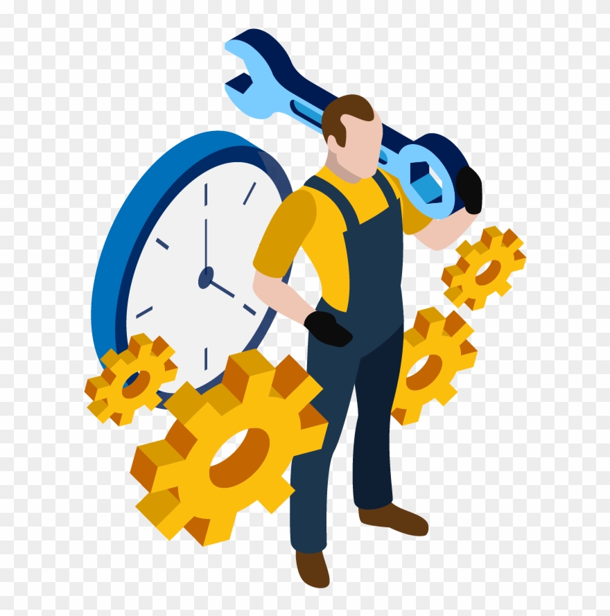 Electro Mechanical Technological Know How In Mechanical - Animation Of Maintenance Clipart