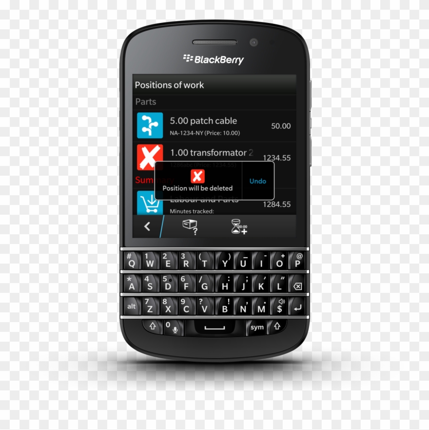 Undo On Device - Blackberry Q10 Clipart