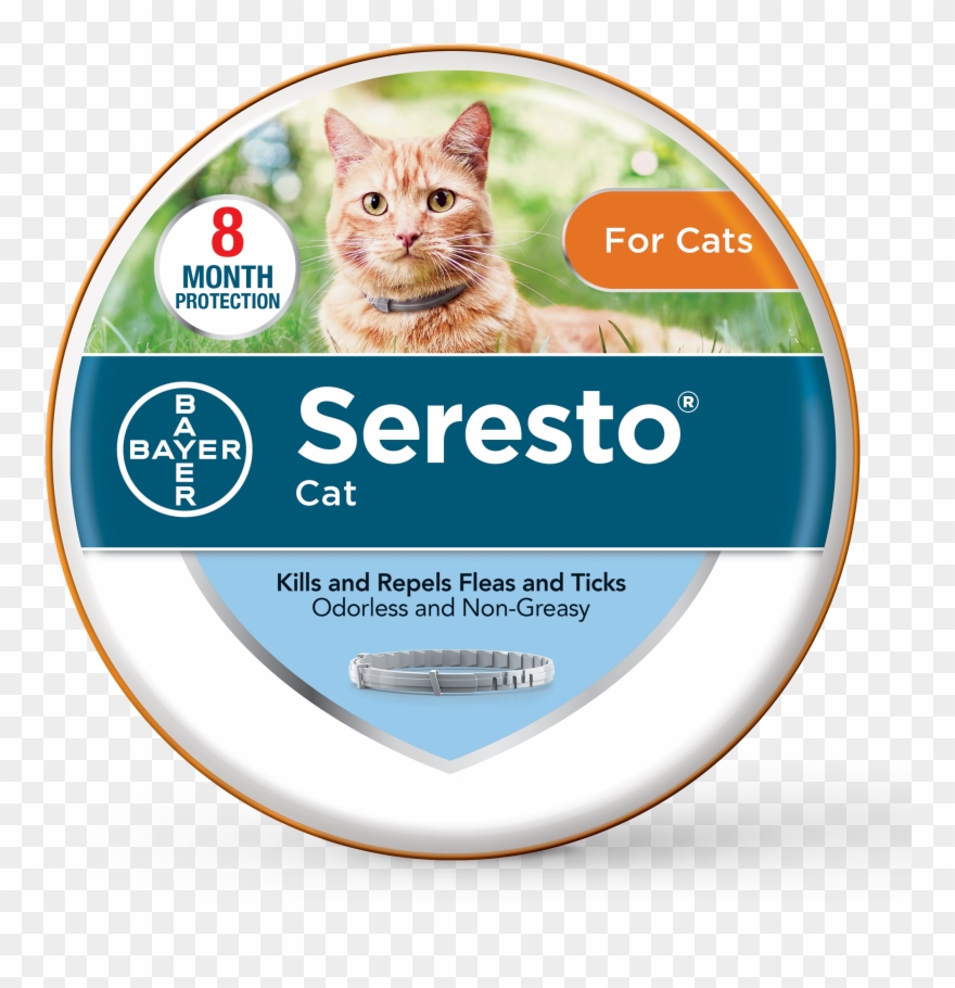 Seresto Flea And Tick Prevention Collar For Cats, 8 - Seresto Cat Clipart
