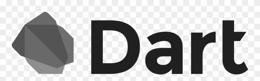 Dart Logo Wordmarkbw - Dart Clipart