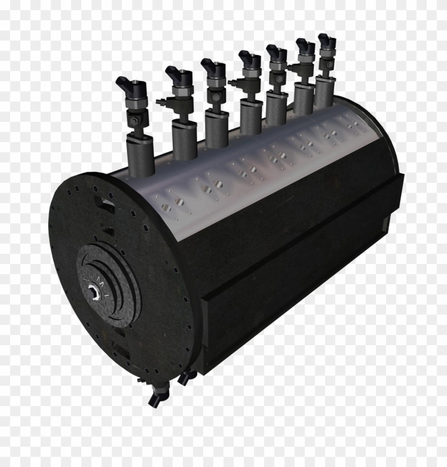 Internal Combustion Engine Modules Stacked - Machine Clipart