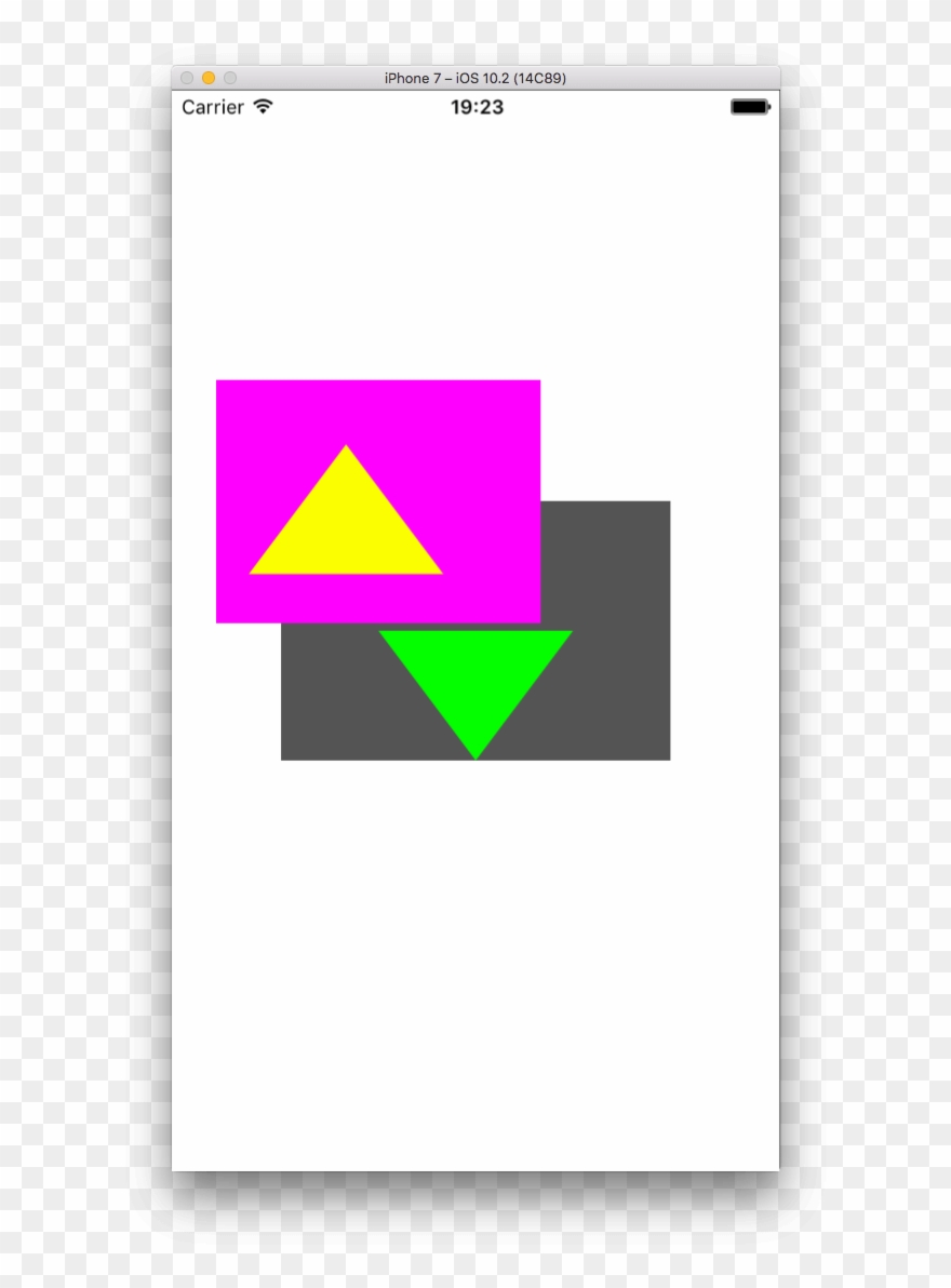 注意：和uiview 中常用的坐標系不同，我們要將uiview 向右移動需要增加圓點的x 值，向下移動需要增加y - Triangle Clipart