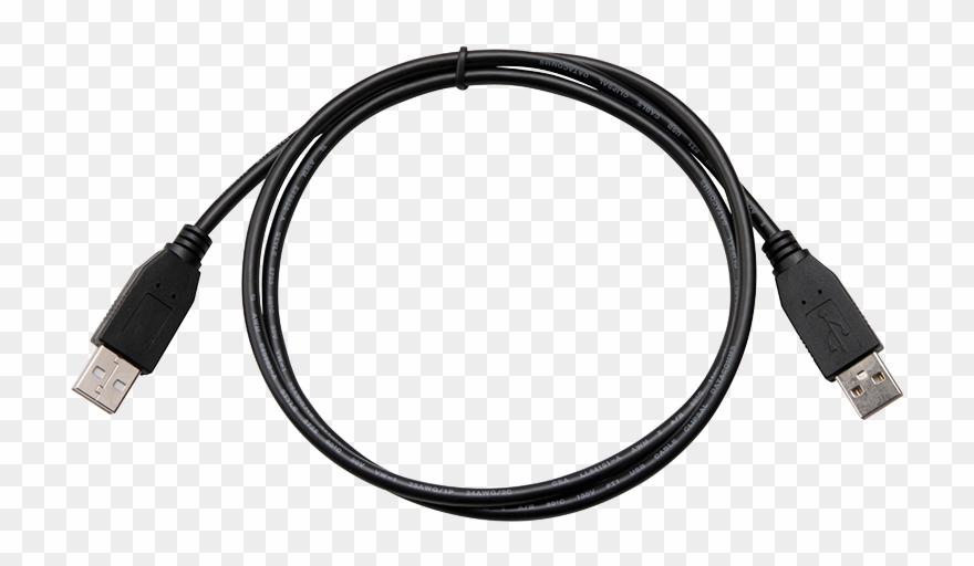 Rjpusbcblbk - Usb Cable Clipart