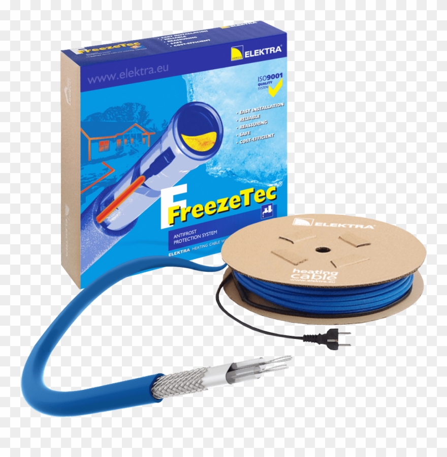 Elektra Freezetec Thermostat Heating Cable For Pipe - Boruların Donmaya Karşı Korunması Clipart