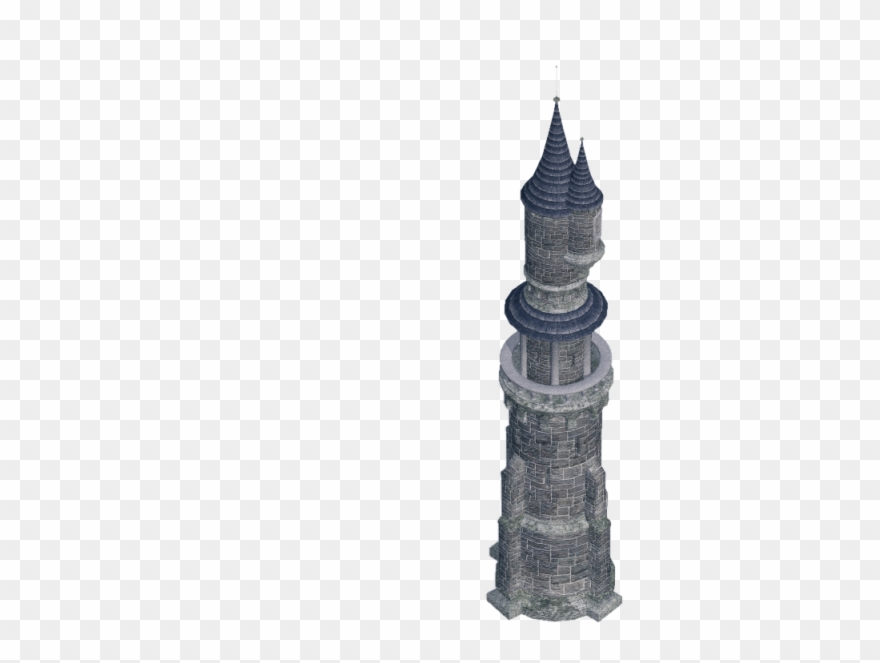 Castle Tower E Ns-blu - Steeple Clipart