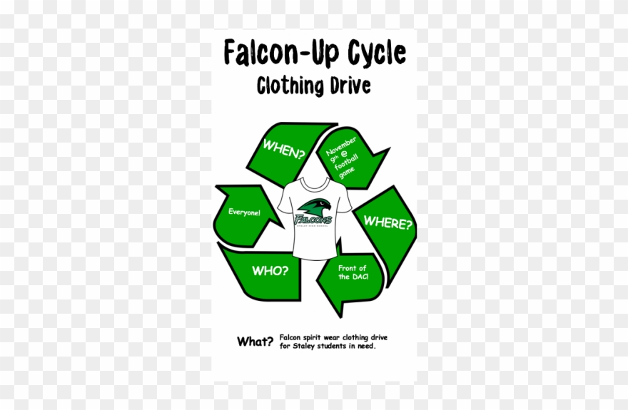 Staley Falcon Club - Recycle Symbol Clipart