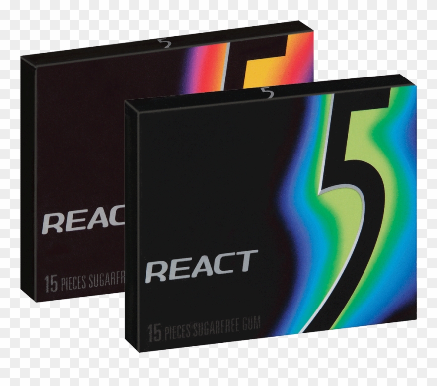 5 Gum - React - 5 Gum React Clipart